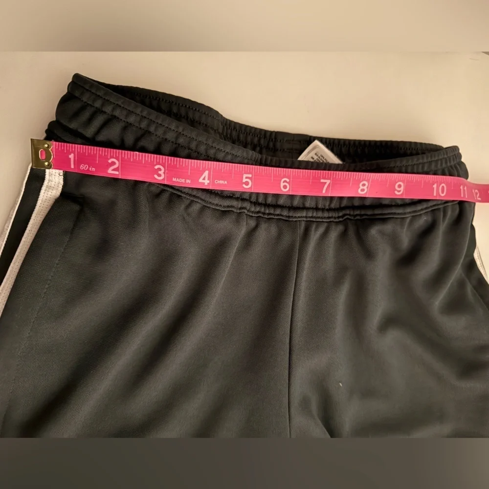 Adidas mens Black Joggers with White Stripes
